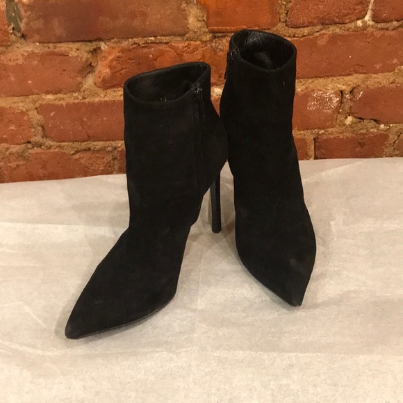 saint laurent suede booties